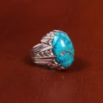 انگشتر فیروزه شجری مردانه کد 18738