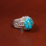 انگشتر فیروزه شجری مردانه کد 18743