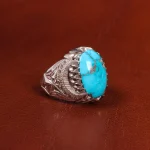 انگشتر فیروزه شجری مردانه کد 18753
