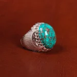 انگشتر فیروزه شجری مردانه کد 18761