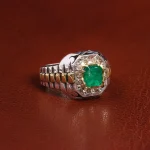 انگشتر زمرد مردانه کد 18768