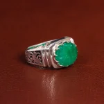 انگشتر زمرد مردانه کد 18768