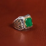 انگشتر زمرد مردانه کد 18790