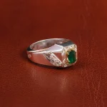 انگشتر زمرد مردانه کد 18792