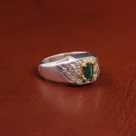 انگشتر زمرد مردانه کد 18796