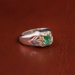 انگشتر زمرد مردانه کد 18797