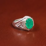 انگشتر زمرد مردانه کد 18806