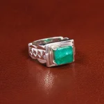 انگشتر زمرد مردانه کد 18808