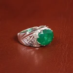 انگشتر زمرد مردانه کد 18817