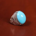 انگشتر فیروزه عجمی مردانه کد 18838