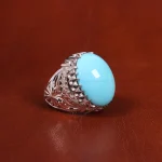 انگشتر فیروزه عجمی مردانه کد 18839