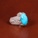 انگشتر فیروزه شجری مردانه کد 18885