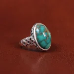 انگشتر فیروزه شجری مردانه کد 18919