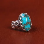 انگشتر فیروزه شجری مردانه کد 18924