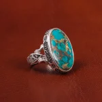 انگشتر فیروزه شجری مردانه کد 18927