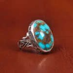 انگشتر فیروزه شجری مردانه کد 18931