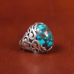 انگشتر فیروزه شجری مردانه کد 18933