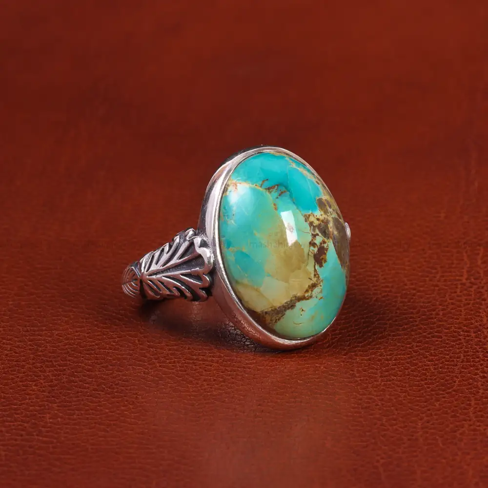 انگشتر فیروزه شجری مردانه کد 18941