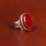 انگشتر عقیق مردانه کد 18955