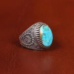 انگشتر فیروزه شجری مردانه کد 18963