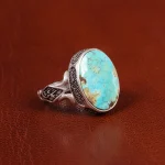 انگشتر فیروزه شجری مردانه کد 18969