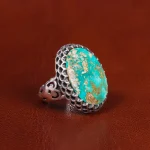 انگشتر فیروزه شجری مردانه کد 18972