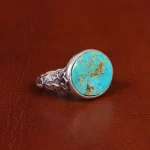 انگشتر فیروزه شجری مردانه کد 18974