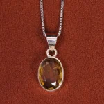 گردنبند سیترین زنانه کد 19015