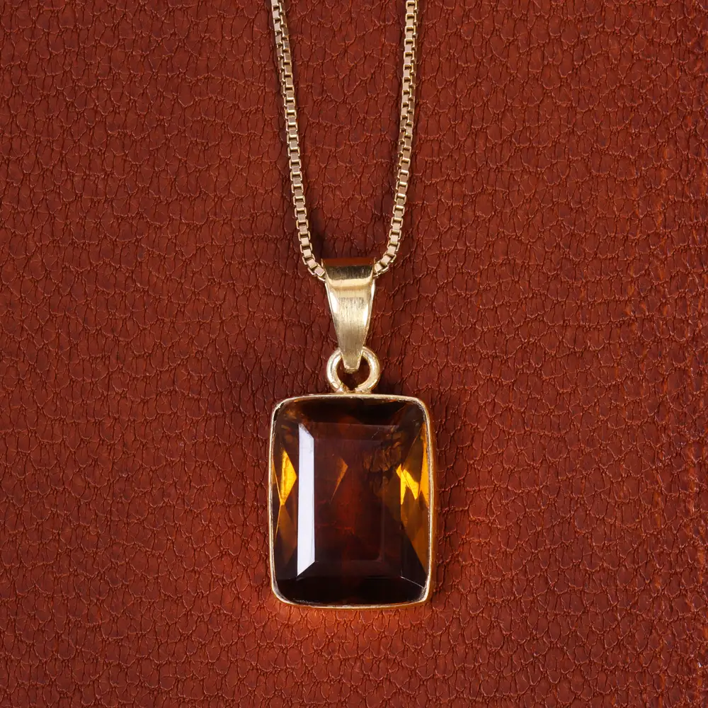 گردنبند سیترین کد 19021