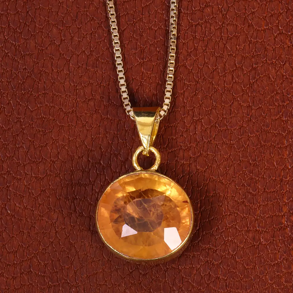 گردنبند توپاز زنانه کد 19024