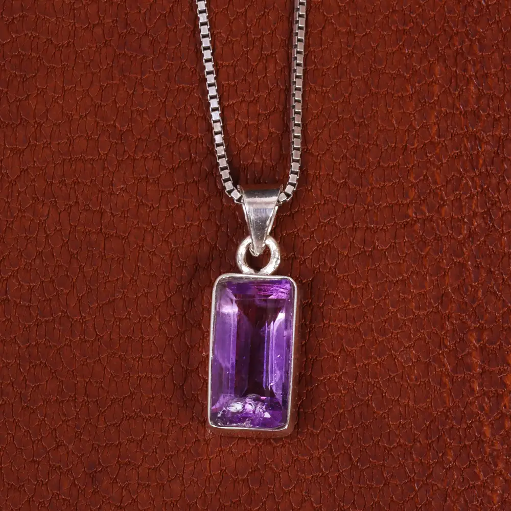 گردنبند آمیتیست زنانه کد 19037