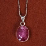 گردنبند یاقوت سرخ زنانه کد 19040