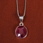 گردنبند یاقوت سرخ زنانه کد 19041