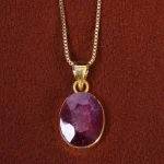 گردنبند یاقوت سرخ زنانه کد 19044