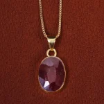 گردنبند یاقوت سرخ زنانه کد 19045