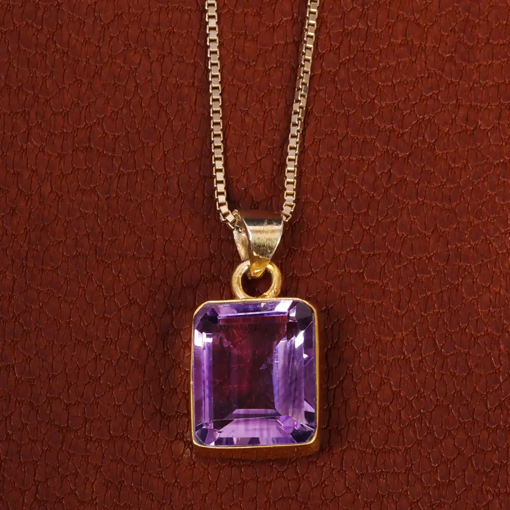 گردنبند آمیتیست زنانه کد 19048