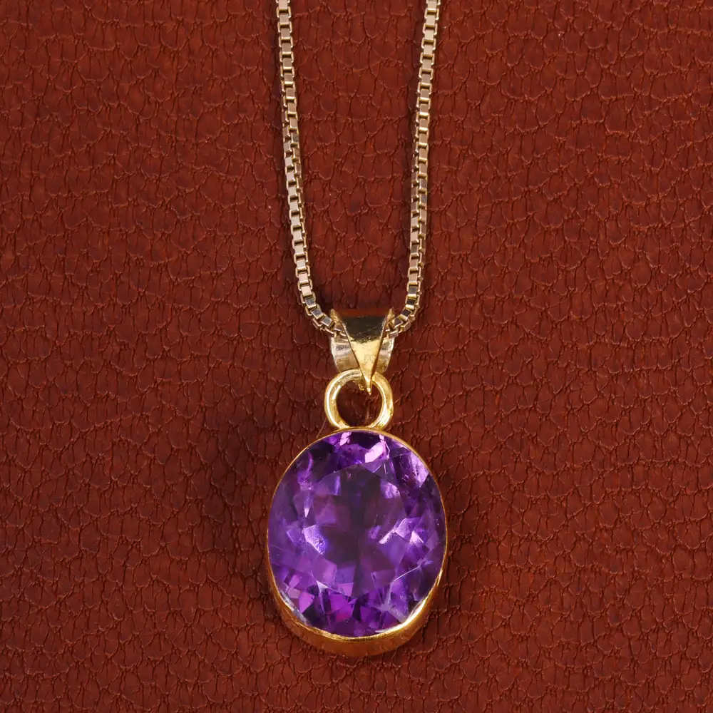 گردنبند آمیتیست زنانه کد 19072