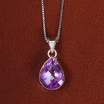 گردنبند آمیتیست زنانه کد 19074