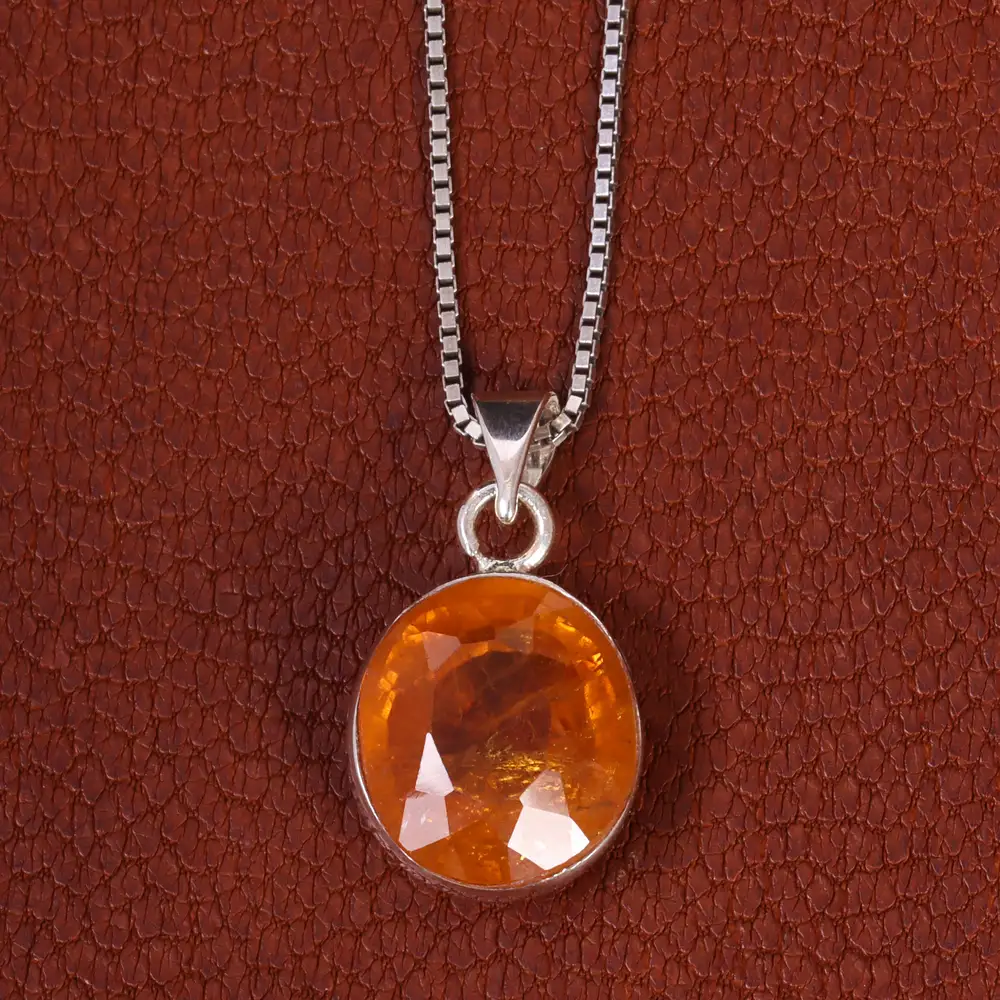 گردنبند توپاز زنانه کد 19076