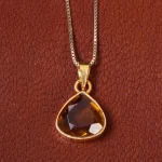 گردنبند سیترین زنانه کد 19179