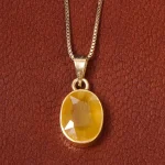 گردنبند یاقوت زرد اسپرت کد 19181