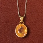 گردنبند یاقوت زرد اسپرت کد 19198