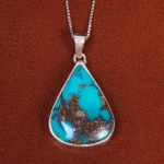 گردنبند فیروزه زنانه کد 19245