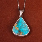 گردنبند فیروزه زنانه کد 19262