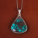 گردنبند فیروزه زنانه کد 19265