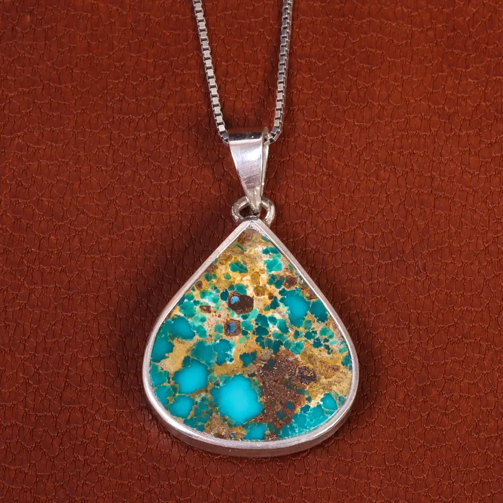 گردنبند فیروزه زنانه کد 19267