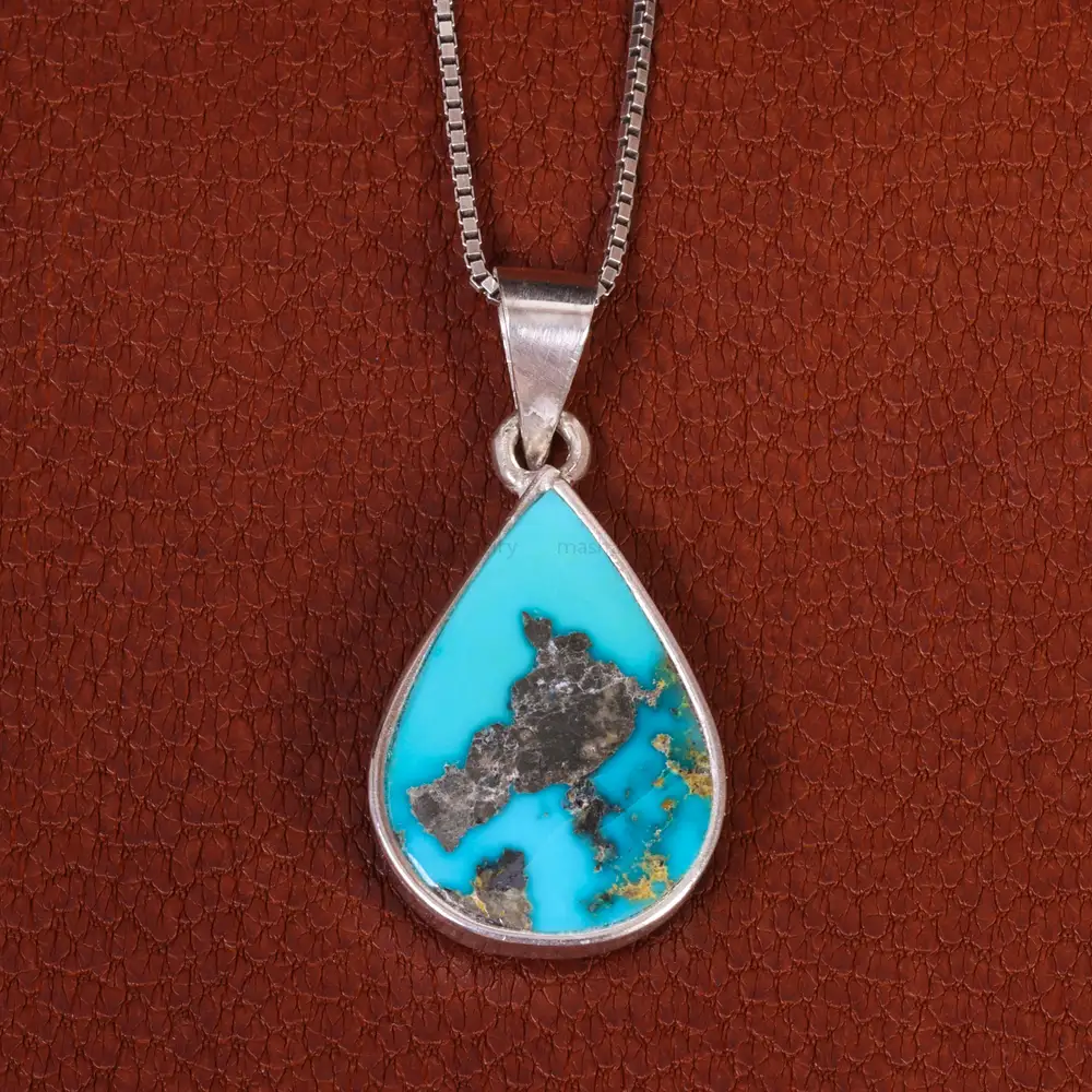 گردنبند فیروزه زنانه کد 19271