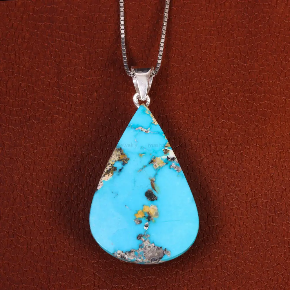 گردنبند فیروزه زنانه کد 19279