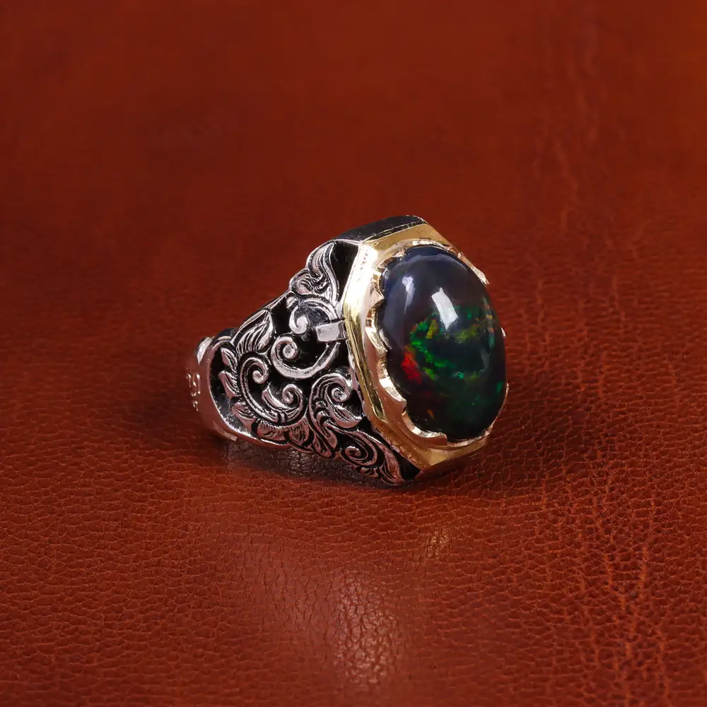 انگشتر اوپال مردانه کد 19311