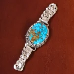 دستبند فیروزه مردانه کد 19330